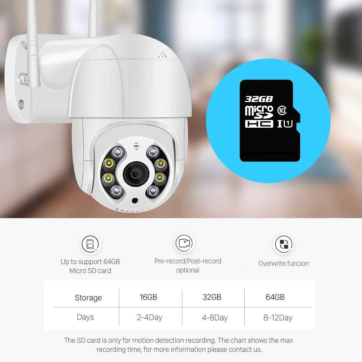 kuohao 4MP Speed De Auto Tracking PTZ Camera Smart He Outdoor Wireless WIFI Camera Surveillance Monitor C2512020