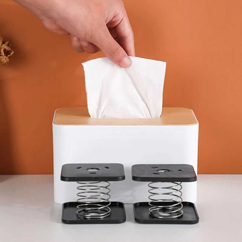 Paper Drawer Spring Holder Inside Tissue Box One Bott Spring Tray Paper Drawer Bott Support Artifact Lifting Elastic Support H251201