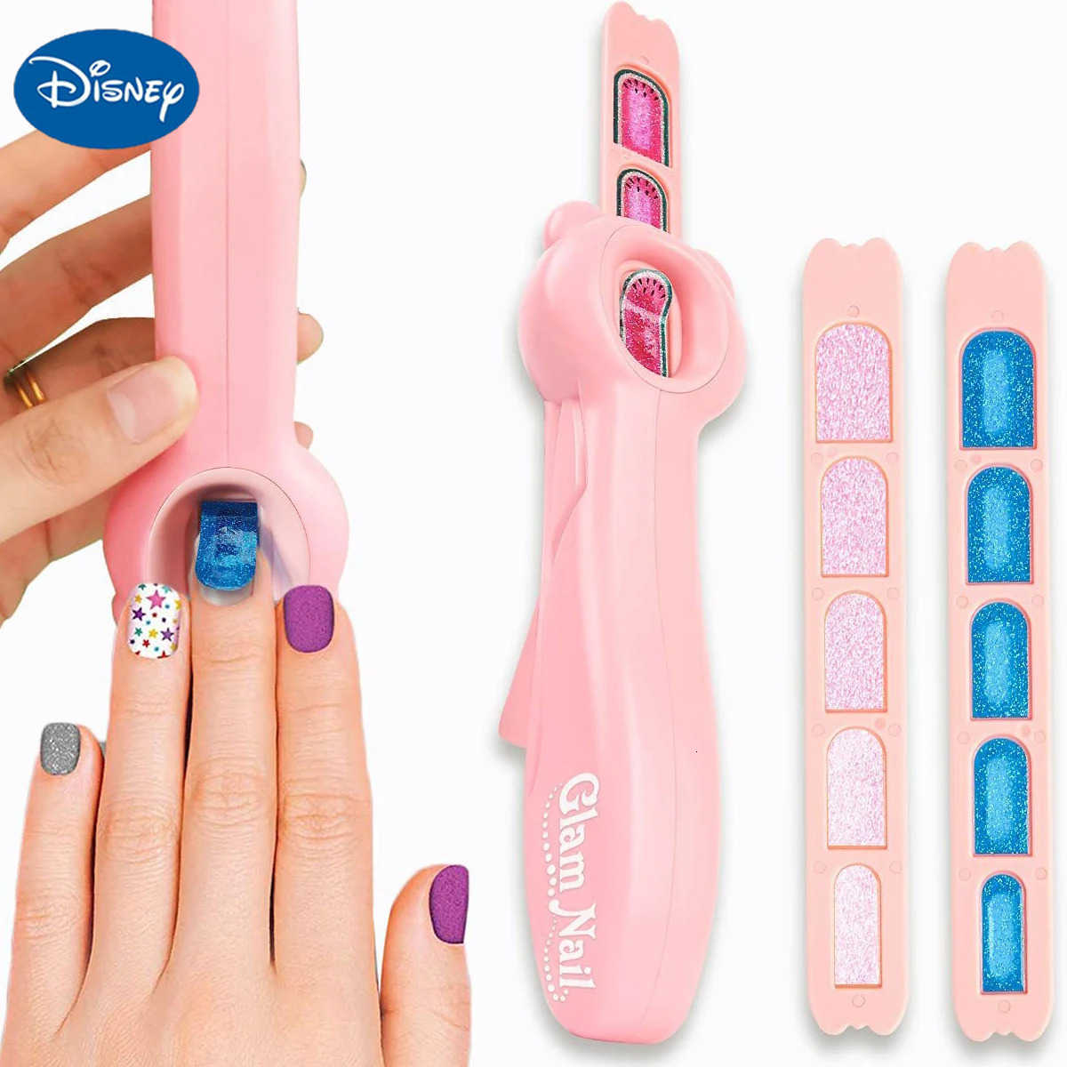 Disney Childrens Nail Machine Princess Girl Makeup DIY Nail Art Stickers Set Decorations Toys Makeup Toys H251202