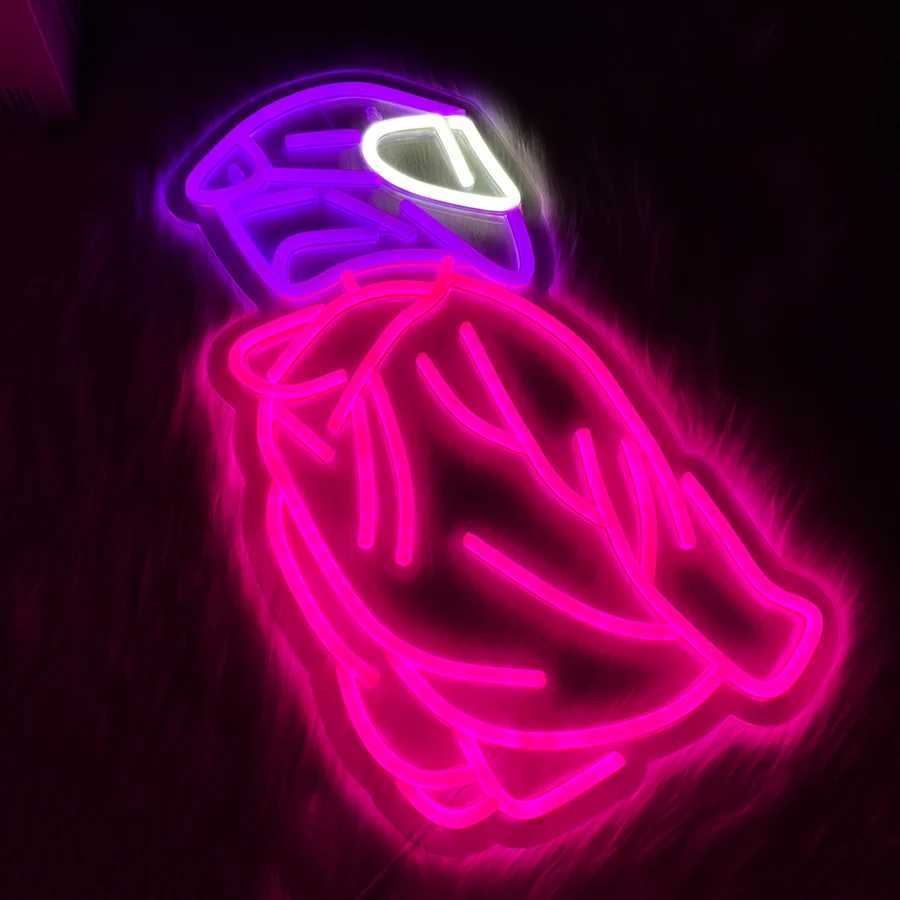 Anime Man Neon Sign Led Helmet Icon Usb Powered Light Used For Bedroom Game Room Club Man Cave Art Decor Easy To Hang H251201