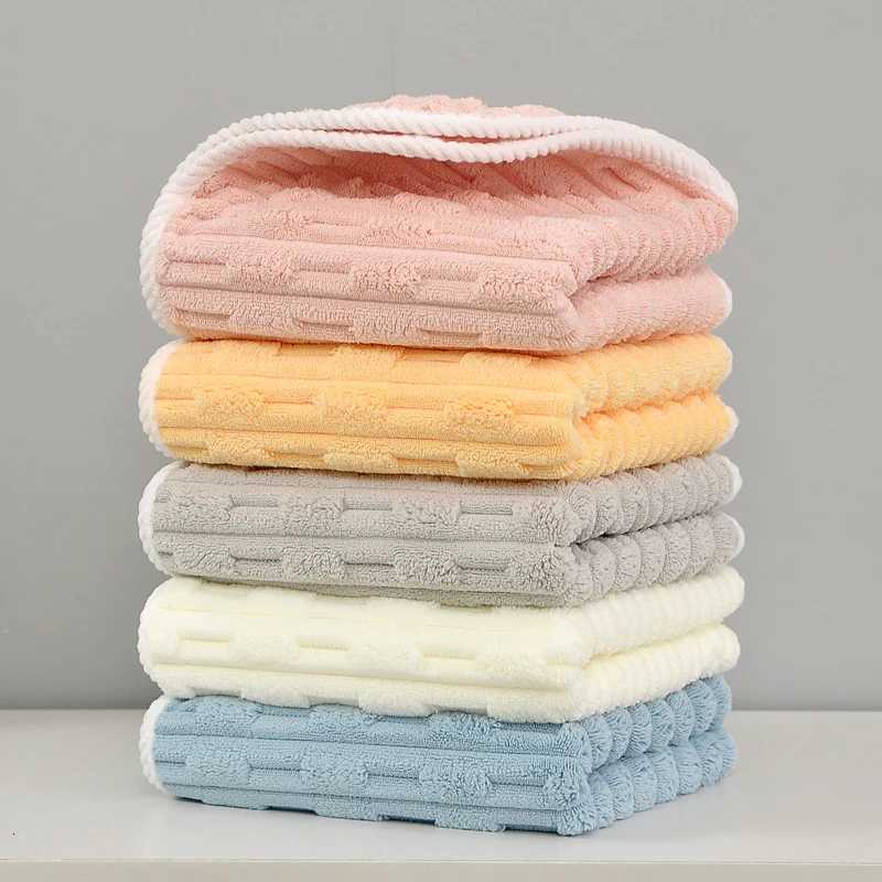Towel bath towel two sets of soft absorbent bath with adult wrap thickened quick dry coral velvet for home Y251202