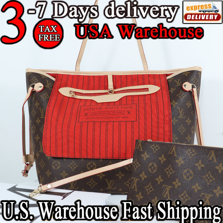 neverfull tote bag Lvs Designer Bag louis vuittonhandbag nano Baguette Tote Bags Shoulder Bag 2pc set Retro Luxury Fashion Leather Handbag Women Classic MM bags