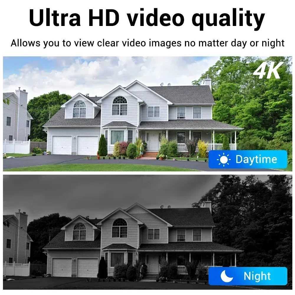 4K Video Surveillance IP Camera Au Outdoor POE H265 Color Night Vision Human Vehicle Detection Blet Camera For NVR C2512020