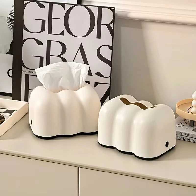 Cloud Design Tissue Boxes Storage Napkin Holder Paper Case Organizer Ornament Craft Desktop Tissue Holder Kitchen Tissue Box H251201