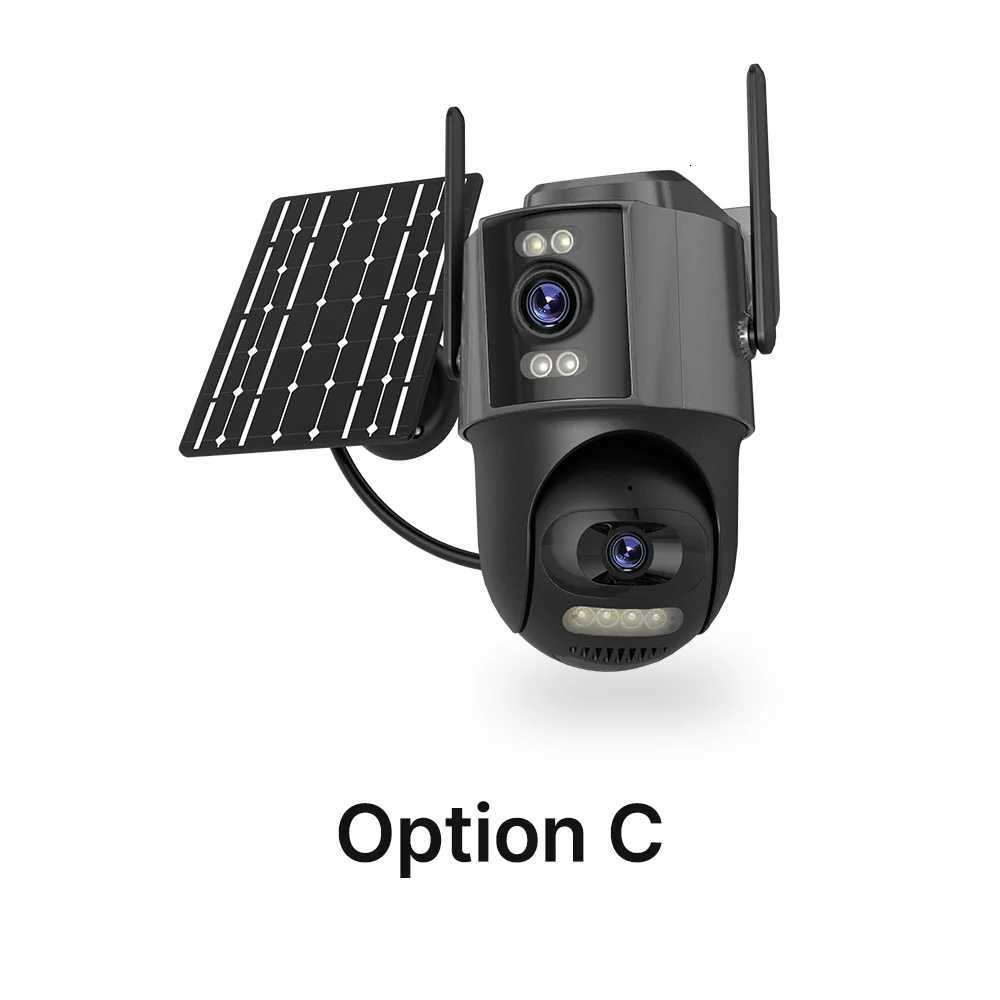 WONSDAR Wireless Solar Camera Outdoor WiFi PTZ Camera Built-in Battery PIR Detection Video Surveillance Long Time Standby iCsee C251202