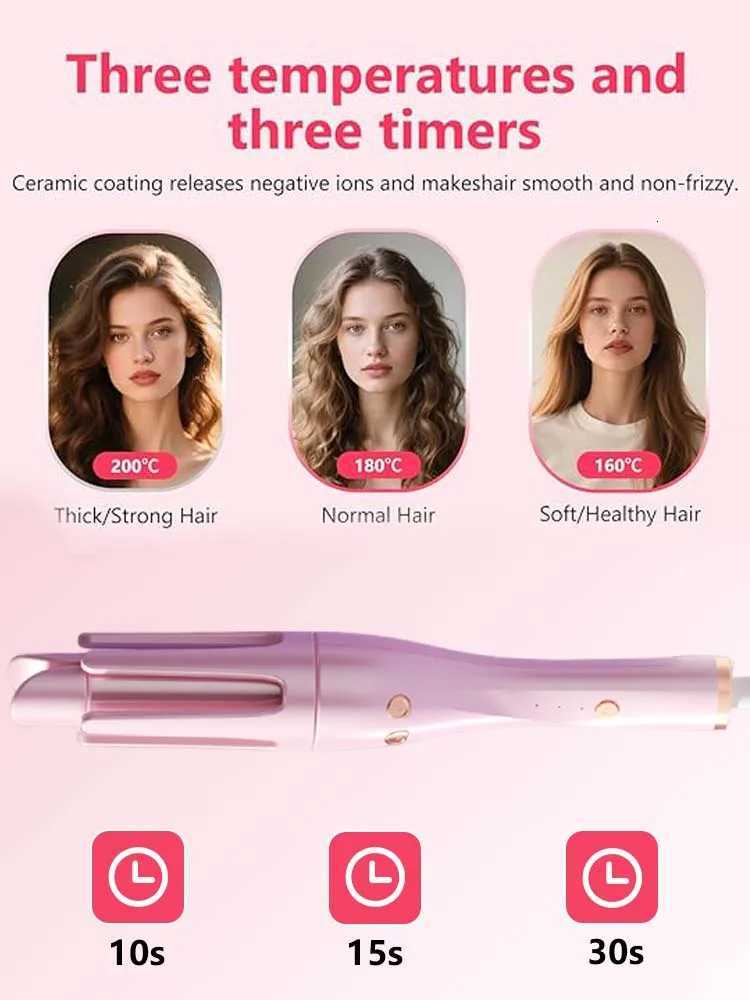 Autatic Hair 2 IN 1 Curlerstraightener Iron 32mm Curler Wand Professional Curly Tongs Ceramic Hair Roller Salon Styling Tool C251202