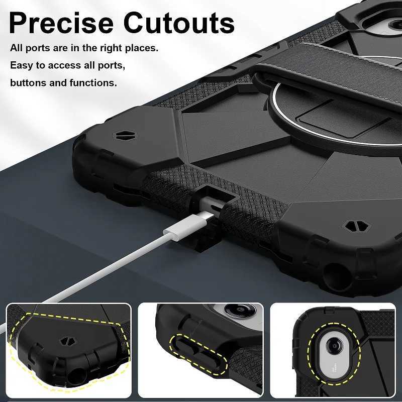 360 Rotating Rugged Case for Xiaoxin Pad 11 2025 2024 Shockproof Cover Tab M11 Idea Tab 11 inch with hand Strap J251202