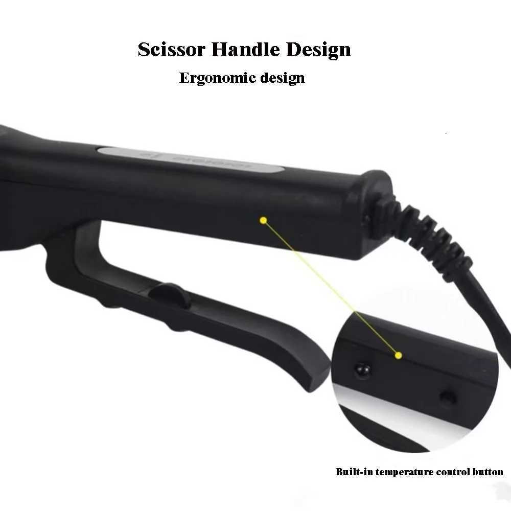 Professional Ceramic Corrugated Iron Electric Curling Crimped Wide Plates Beauty Hair Iron For Hair Wave Corrugation Flat Irons C251202