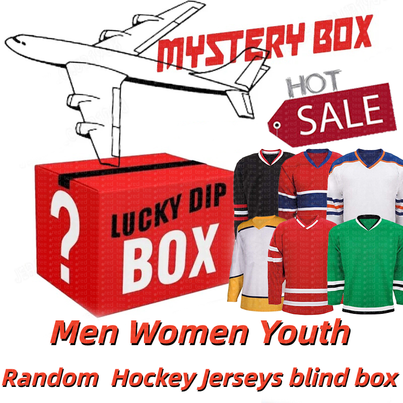 hot MYSTERY BOXES 25 26 Hockey jersey RetroNational Clubs teams Any Baseball pants blind box Gift Player Hockey Jerseys shirts hand-picked at random jerseys Men Youth