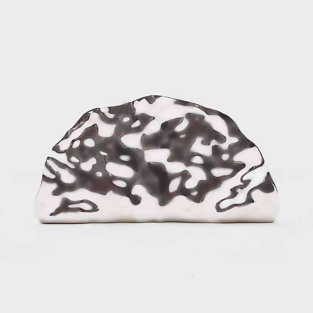 Acrylic Shell Shape Clutch Bag 2025 New Gold Color Evening Wedding Party Luxury Handbag With Snake Strap