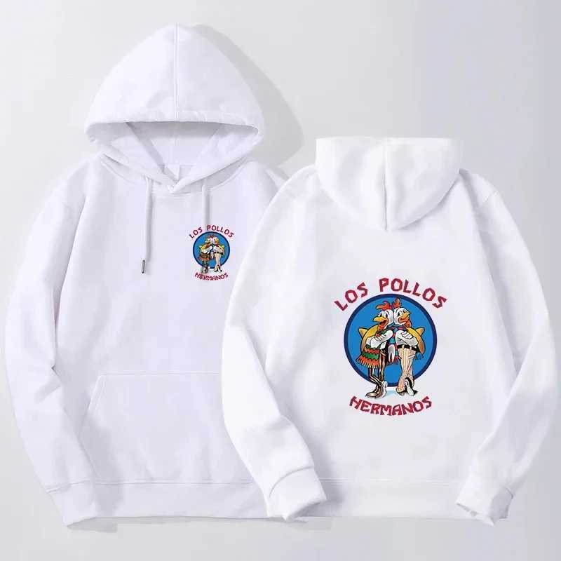 Autumn Winter FLeece Loose Sweatshirt Bad Hoodie Los Pollos Hermanos Chicken Brothers Print Tracksuit Men Women Fashion J251203