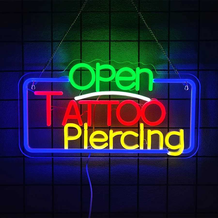 Tattoo Series Neon Signs Led Letter Icons Usb Powered Used For Room Club Bar Tattoo Studio Man Cave Decor Easy To Hang H251201