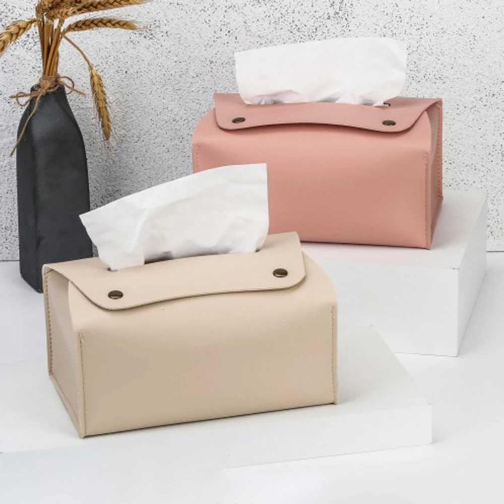 1 Household Pu Leather Tissue Box Desktop Decoration Suitable For Dining Ro Living Ro Kitchen Tissue Storage Box H251201