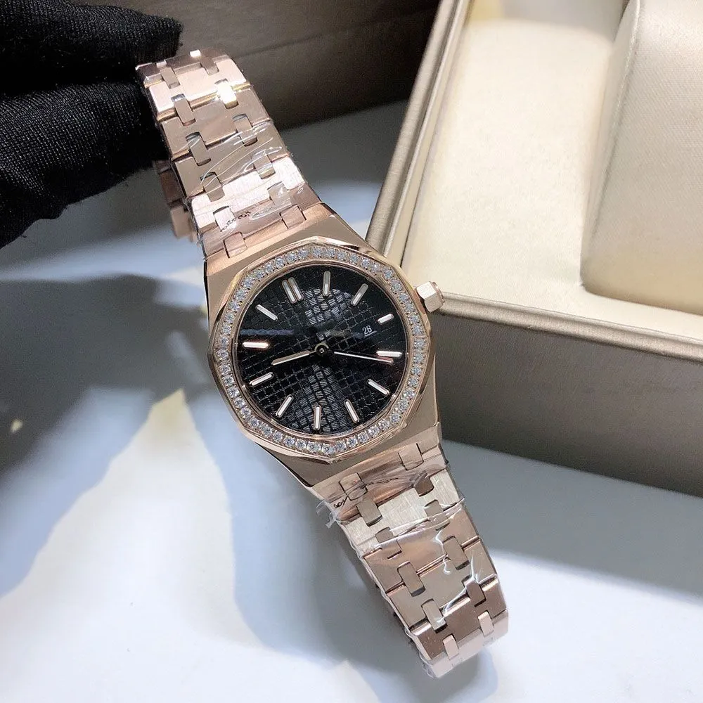 NEW Designer Luxury Diamond Watch All stainless steel quartz movement Sapphire women's watch Fashion classic designer watch