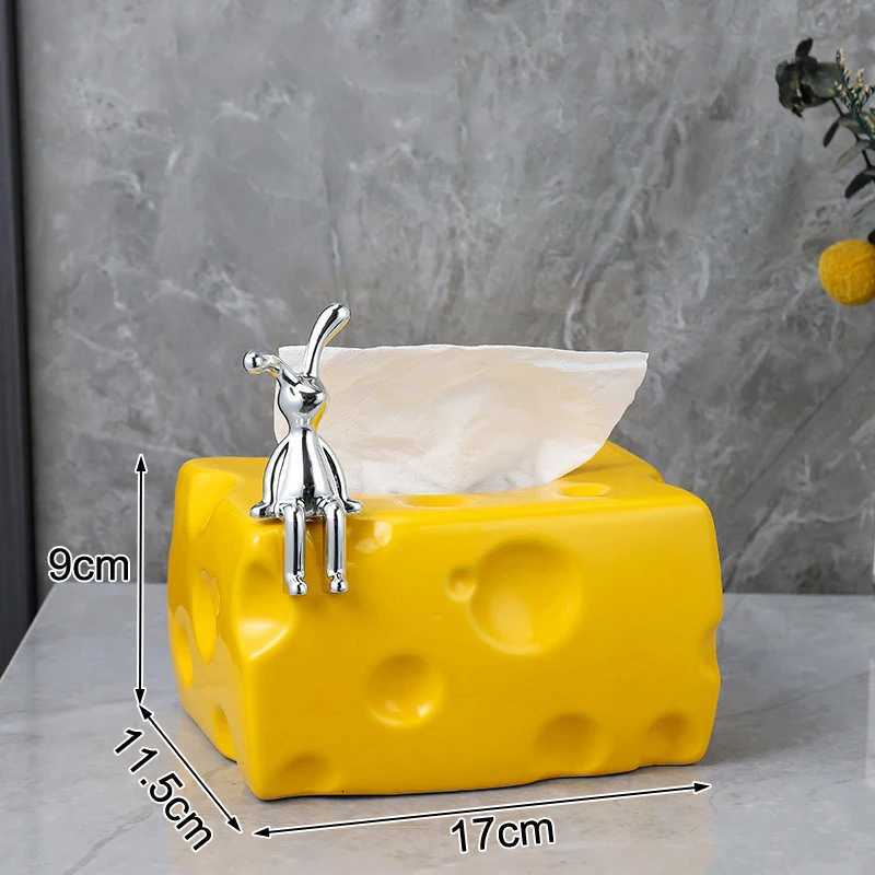 Creative Cheese Tissue Box Holder Simple Plastic Dryer Tissue Box Napkin Toilet Paper Storage Box Tissue Box Tissue Holder H251201