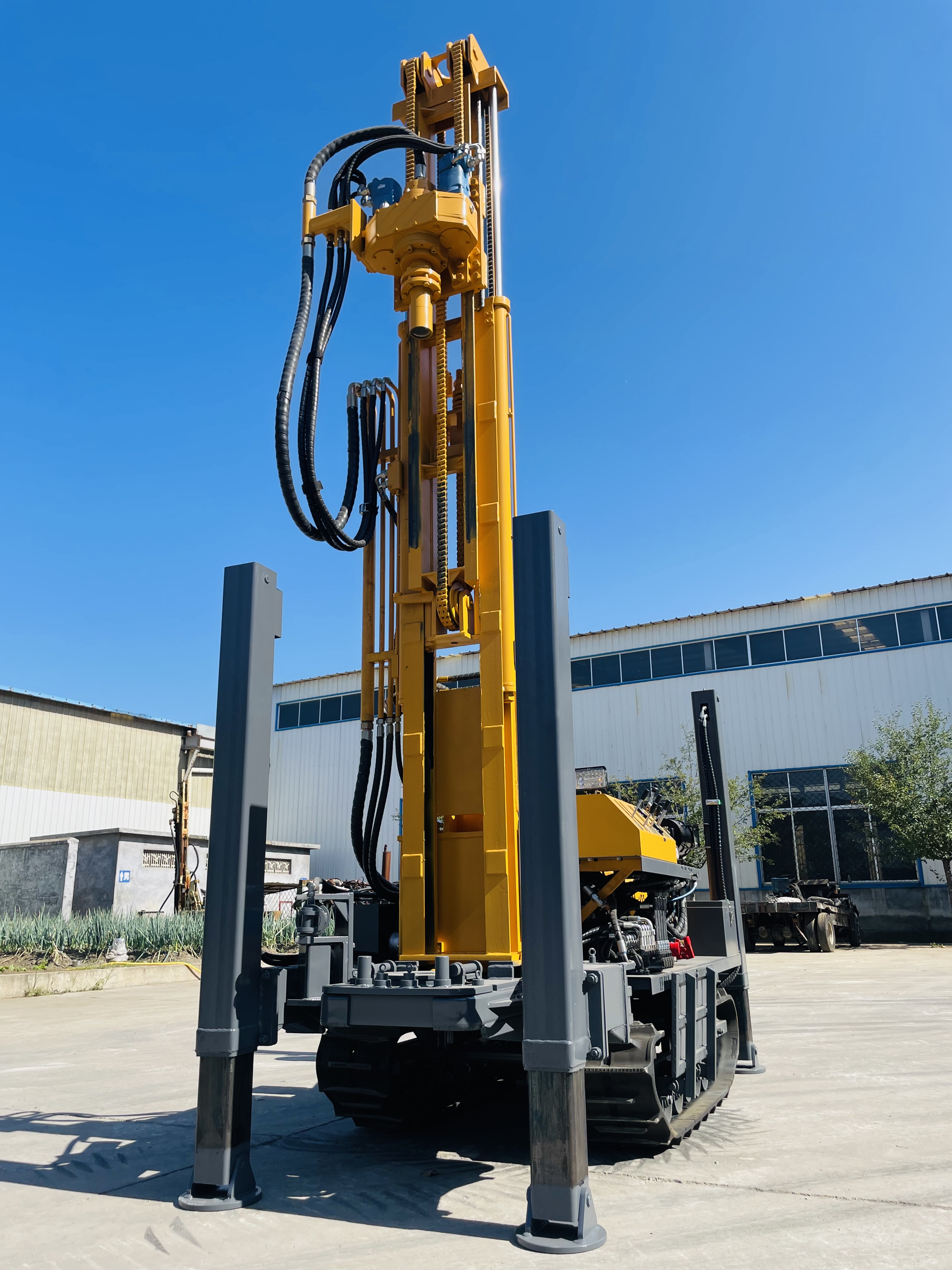 180m Diesel Hydraulic Small Portable Water Well Drilling Rig Water Boring Machine