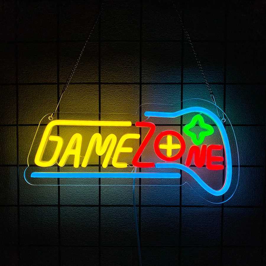 Game Series Neon Signs Led Color Letter Icons Usb Powered Used For Room Club Bar Game Room Office Man Cave Art Decor H251201