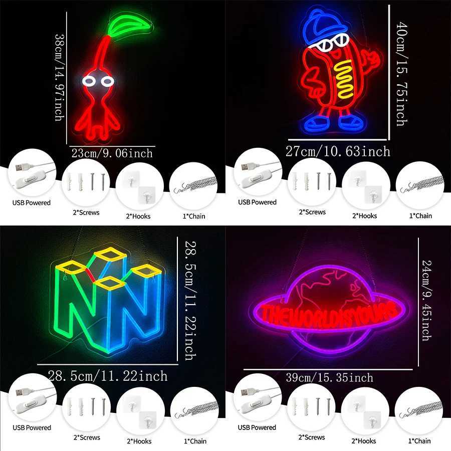 Game Led Neon Sign 3D Carved Icon Wall Decor Usb Powered Used For Room Club Game Room Office Man Cave Art Wall Lamp H251201