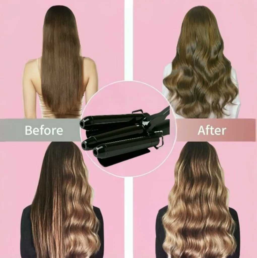 Professional Hair Tools Curling Iron Ceramic Triple Barrel Hair Curler Irons Hair Waver Styling Tools Hair Curlers for Beauty C251202