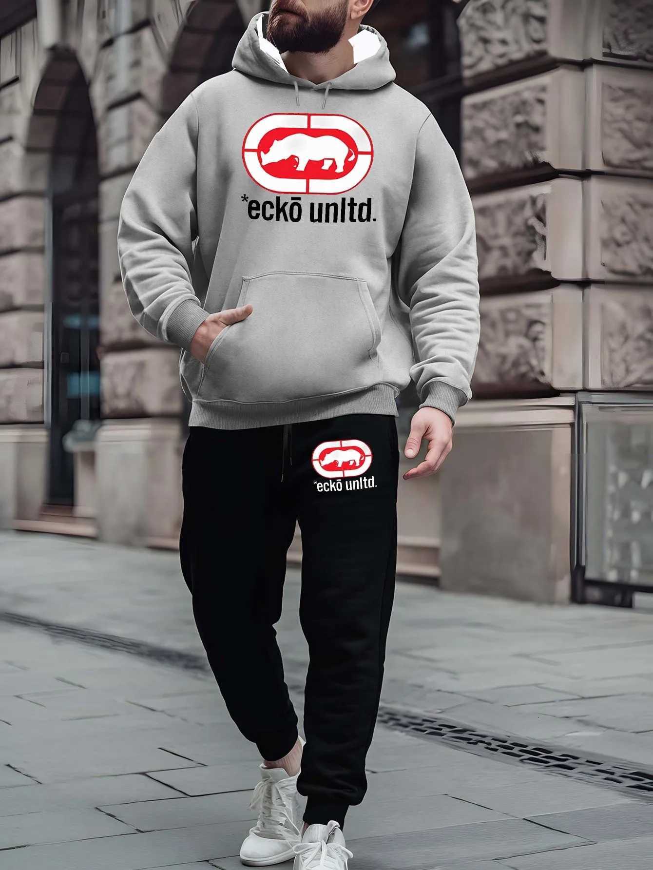 2025/26 Autumn Winter Sweatsuit Hoodie Two-Piece Set Urban Street Fashion Casual Athletic Wear Mens Clothing Sets W251202