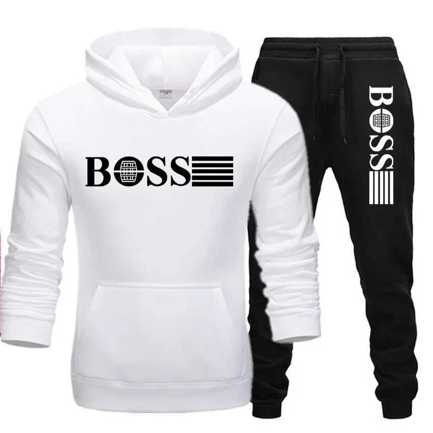 Autumn and winter two-piece sets mens and womens casual sportswear and fashionable hooded sweatshirts W251202