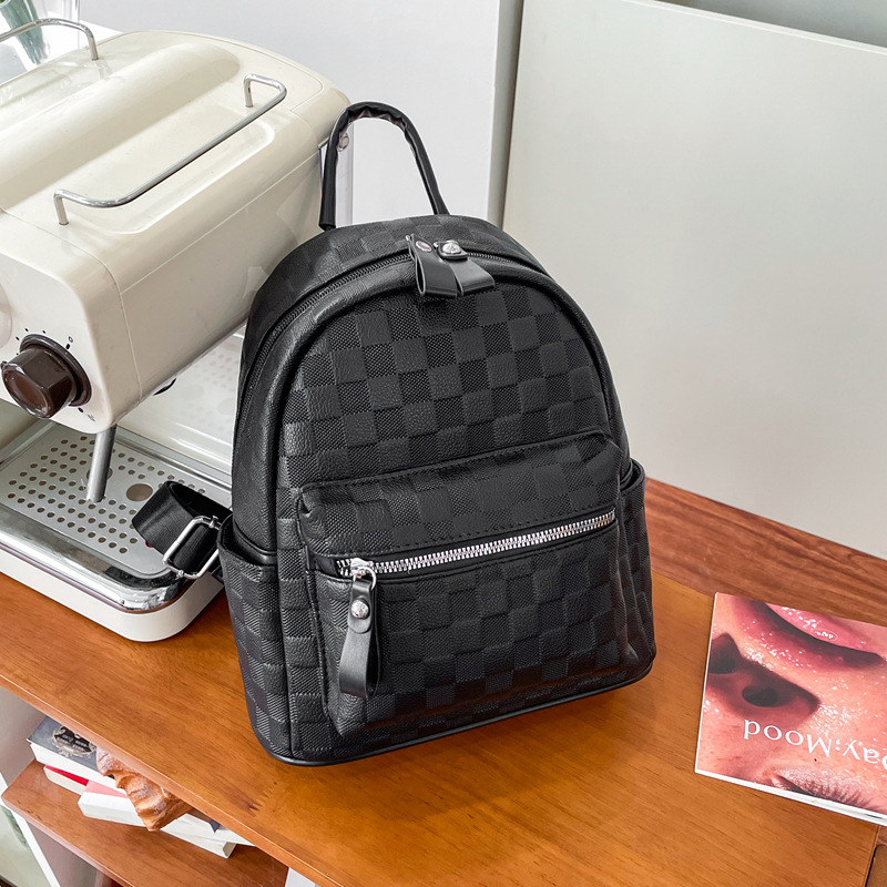 Backpack Womens Autumn/Winter New 2026 Double Shoulder Bag - Soft Leather Vintage Pattern Minimalist Fashion Travel Backpack Spacious Casual Bookbag