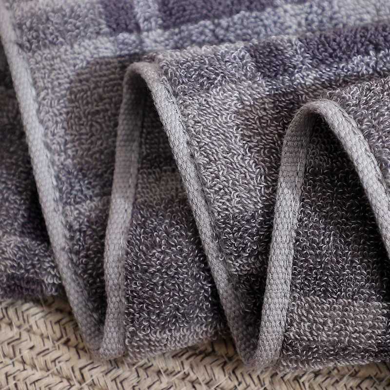 Japanese Style Cotton Plaid Towel British Style Bathroom Face Towel Super Absorption Homestay Hotel Towel Y251202