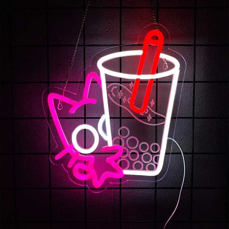 Dessert Series Neon Signs Cartoon Icons Hand-Made Usb Powered Used For Decor In Clubs Cafes Cold Drinks Shops And Shops H251201
