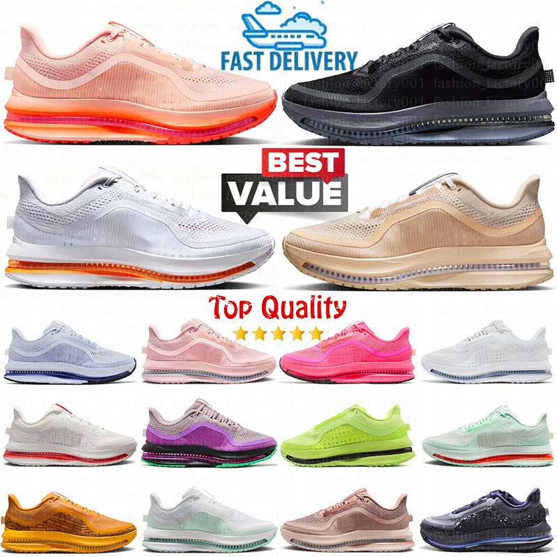 Top quality Pegasuses Premium Men Women Running Shoes Total Orange Designer Trainers Airscape Black Bright Crimson White Volt Violet Outdoor Sneakers Size 36-46