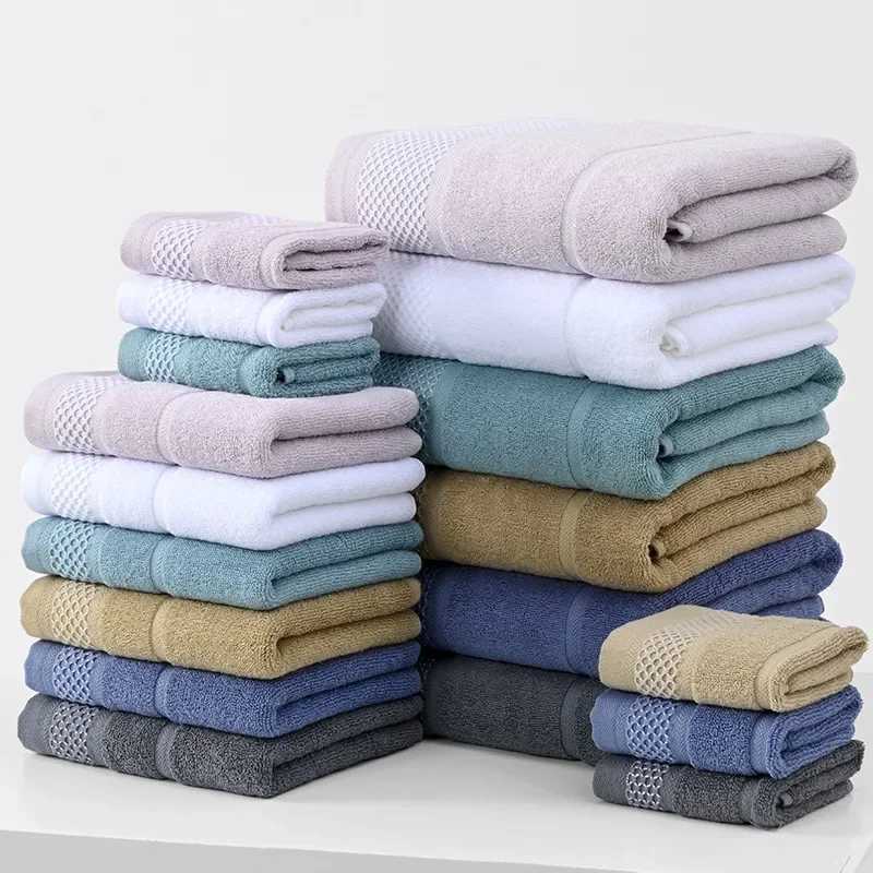 3pcs/set Cotton Hand Shower Towels Bath Towel for Adults High Absorbent Home Hotel Pure Thick Towels Bathroom Bath Towel Y251202