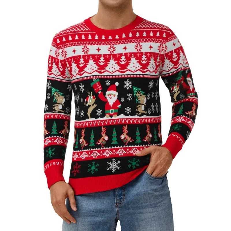 Santa Claus Pattern Hoodie For Men Christmas Deer Snow 3D Printed Pullover Autumn Women Hoodies Long Sleeve O-Neck Sweatshirts J251203