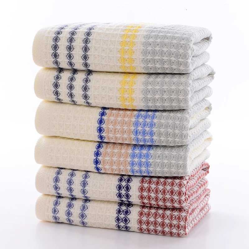 70x140cm Thickened 100Cotton BathTowel Premium Striped Waffle Towel AdultKids Home super-Soft absorbent Not shedding hair Towel Y251202