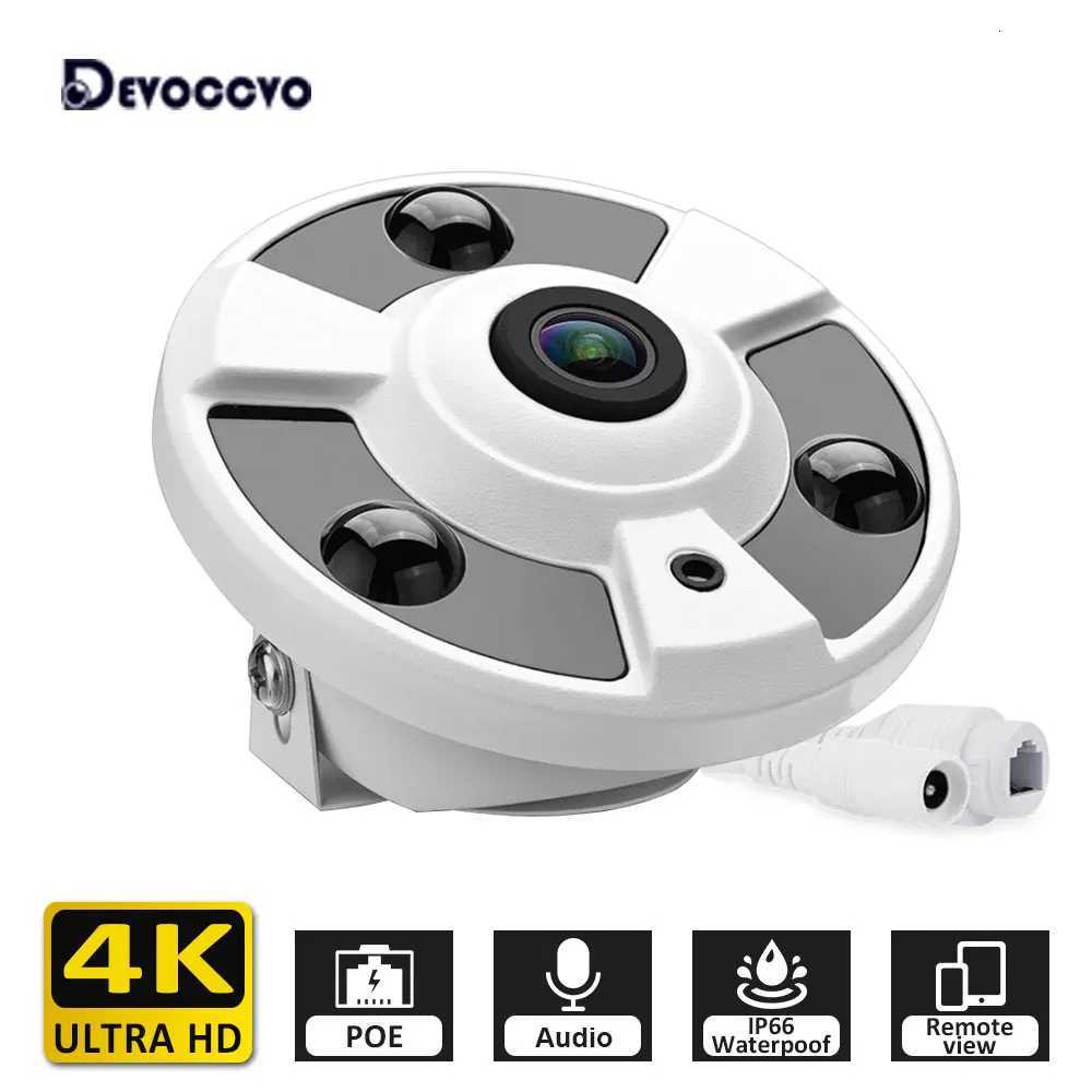 8MP 4K tra HD Fisheye IP Camera 180 Degree Wide Angle Panoramic Security Camera POE Au Network IP Video Surveillance System C251202