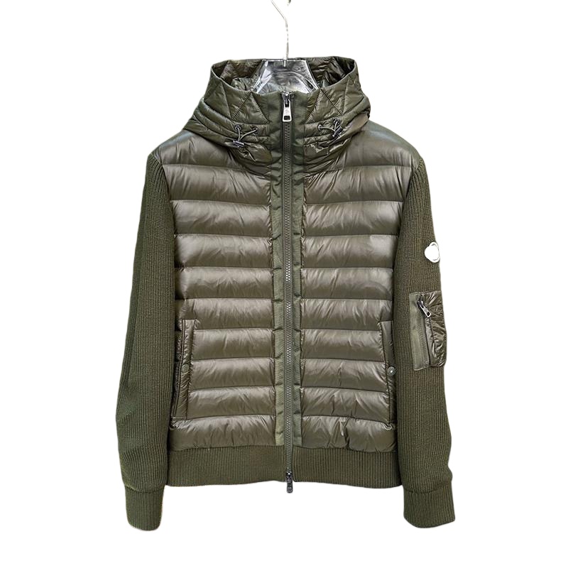 MC 2025 Down Jacket Designer Men Down Coat Men Winter Women Jacket Fashion Style Slim Fit Tight Corset Windbreaker Knitted patchwork casual down jacket