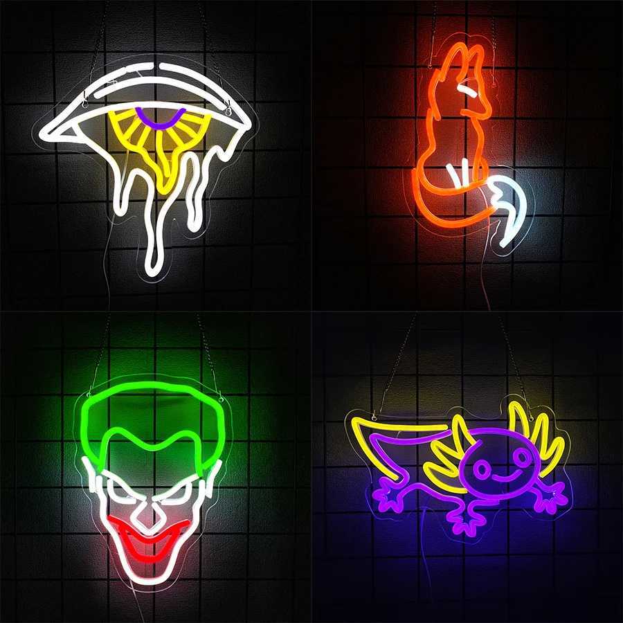 Animation Led Neon Sign Evil Eye Personality Icon Suitable For Game Room Bedroom Man Cave Decor For Boyfriend Party Gifts H251201