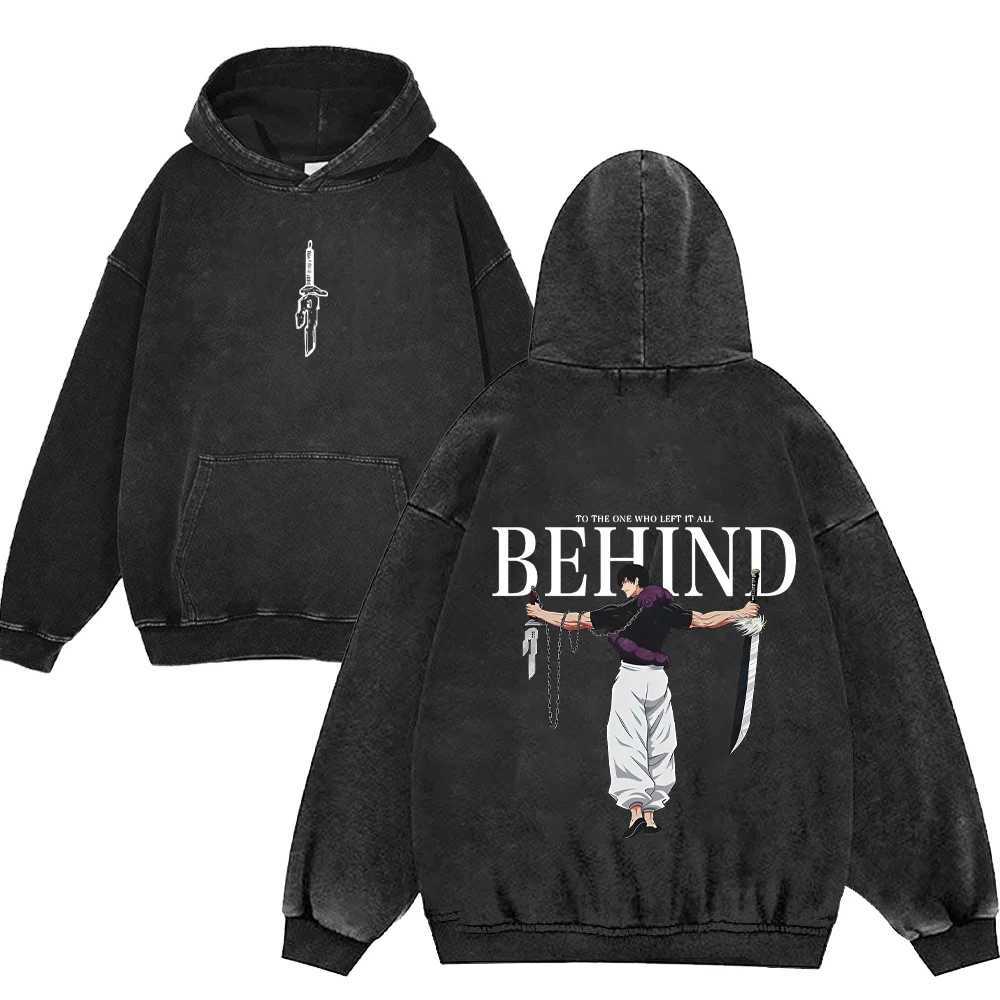 Jujutsu Kaisen Anime Zip Up Hoodies for Men Women 100Cotton Toji Print Gothic Harajuku Zipper Sweatshirts Casual Manga Pullover J251203