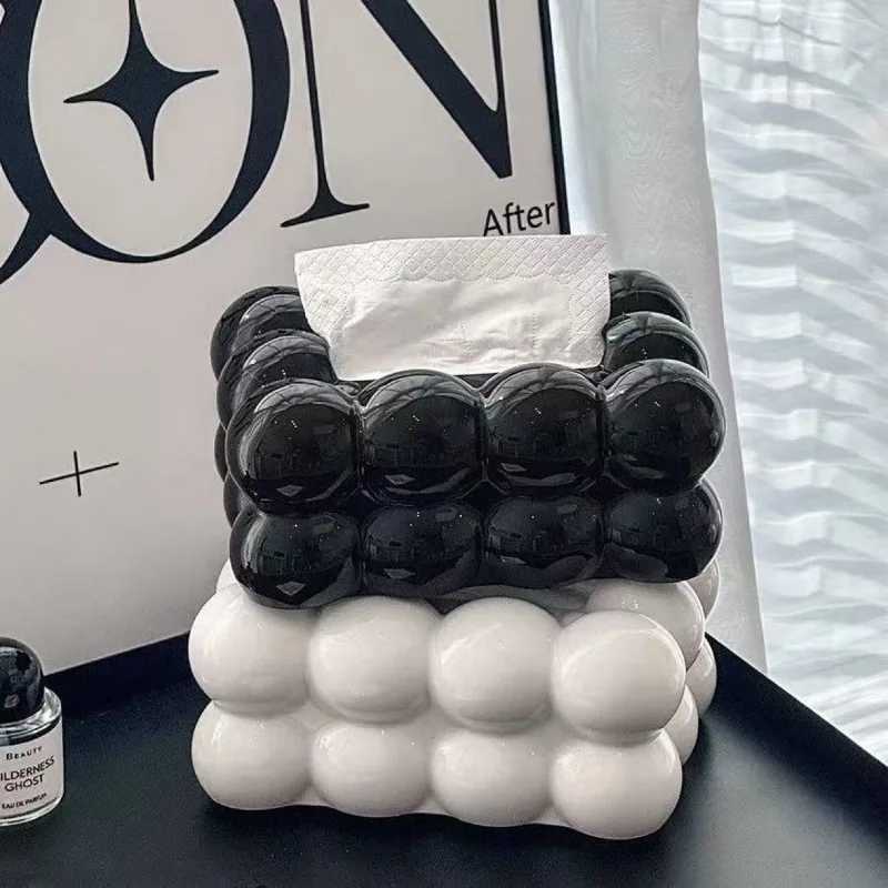 Tissue Box Plastic Living Ro Dining Table Napkin Carton Tabletop Ornament car tissue holder H251201