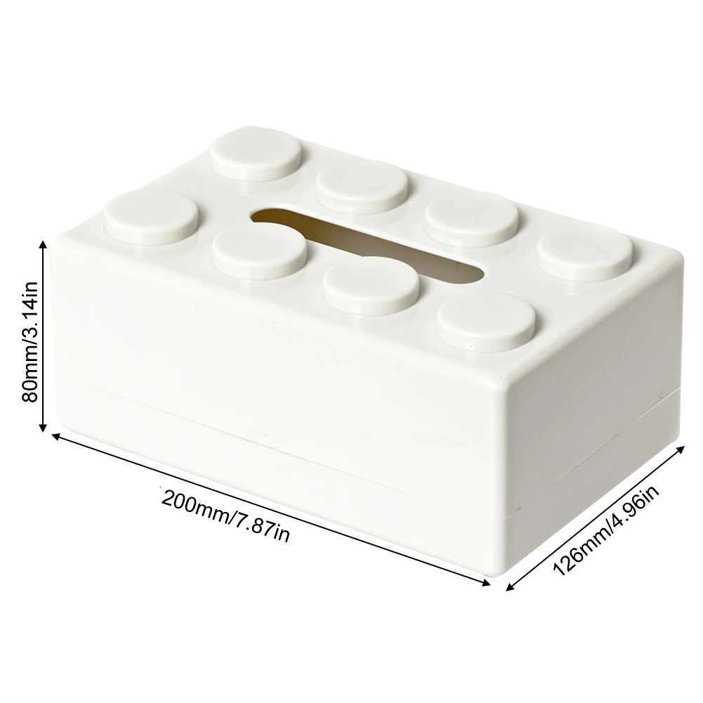 Miniso Creative Inimalist Desktop Building Blocks Tissue Boxes Living Ro Coffee Desktop Decoration Paper Boxes Storage Boxes H251201