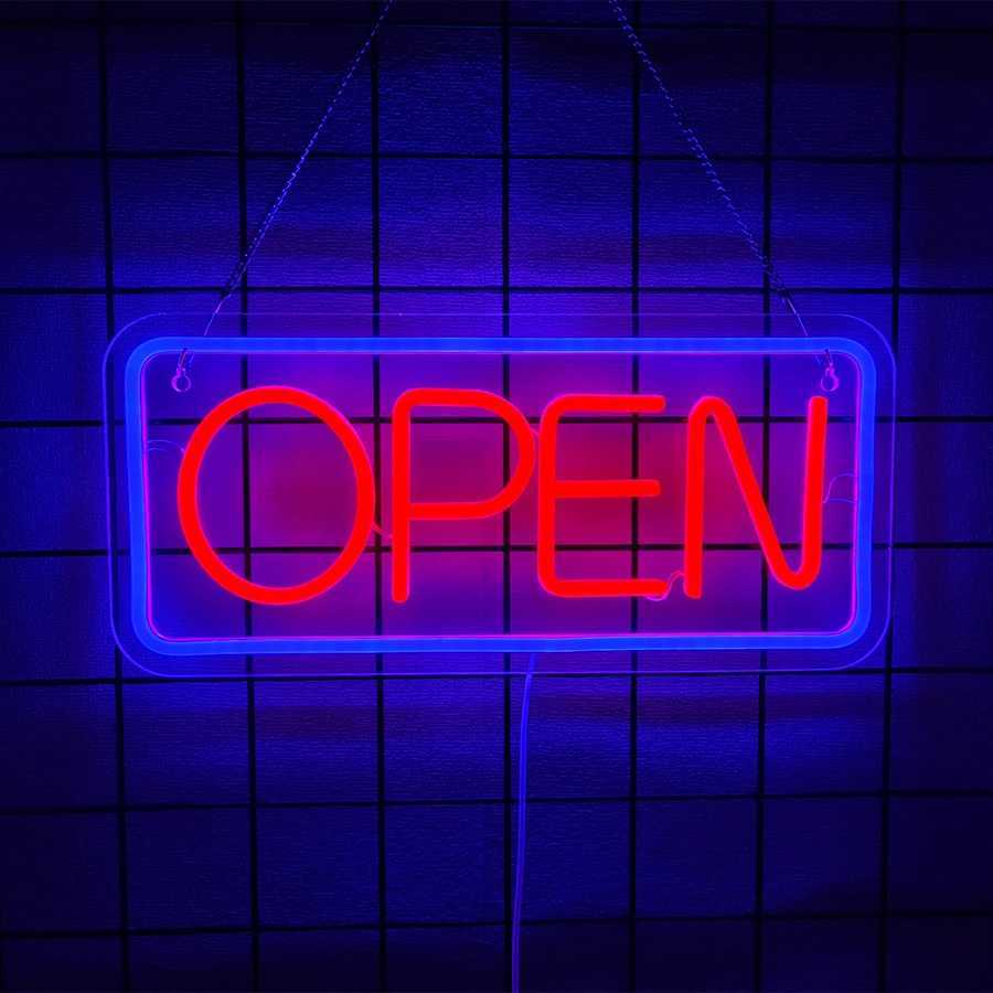 Open Led Neon Sign Business Personality Icon Usb Powered Used For Bars Clubs Restaurants Hotels Parties Game Rooms Decor H251201