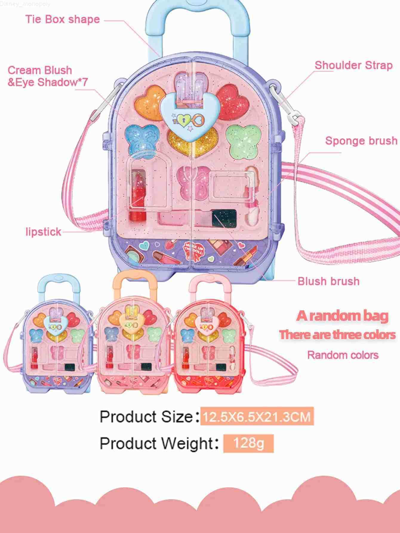 Disney Childrens makeup princess makeup box girls toys makeup set lipstick eyeshadow safe and non-toxic toys birthday Christmas gift H251202