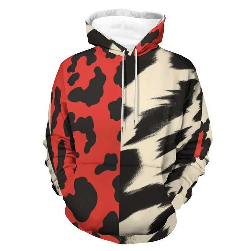 Fashion Leopard Pattern Hoodie Men 3D Printing Zebra Graphic Sweatshirt Streetwear Long Sleeve Pullovers Autumn Casual Hoodies J251203