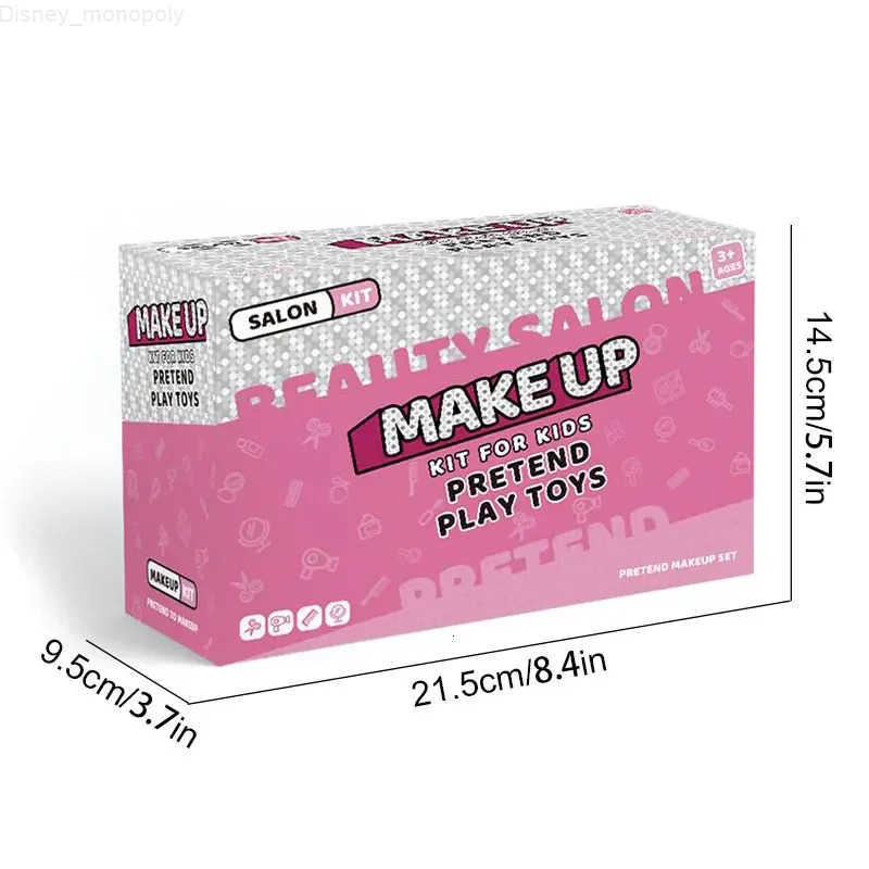 Disney Girls Beauty Salon Set Hairdresser Toy Pretend Play Hair Cutting Kit With Hair Dryer Scissors Apron And Stylin Accessories H251202