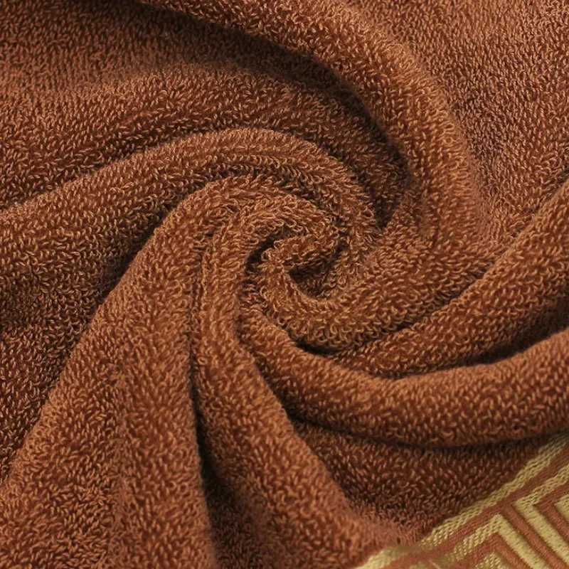 70x140cm Cotton Bathroom Big Towel Cover Oversized Embroidered Luxury Shower Towel Cover Brown Blue White Gift Towels Y251202