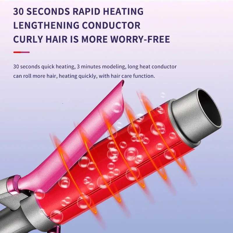 Kemei Large Barrel Curling Iron Professional Hair Wand Tool for Stylists Hair Curler for Tight Curls or Loose Waves Long-La C251202