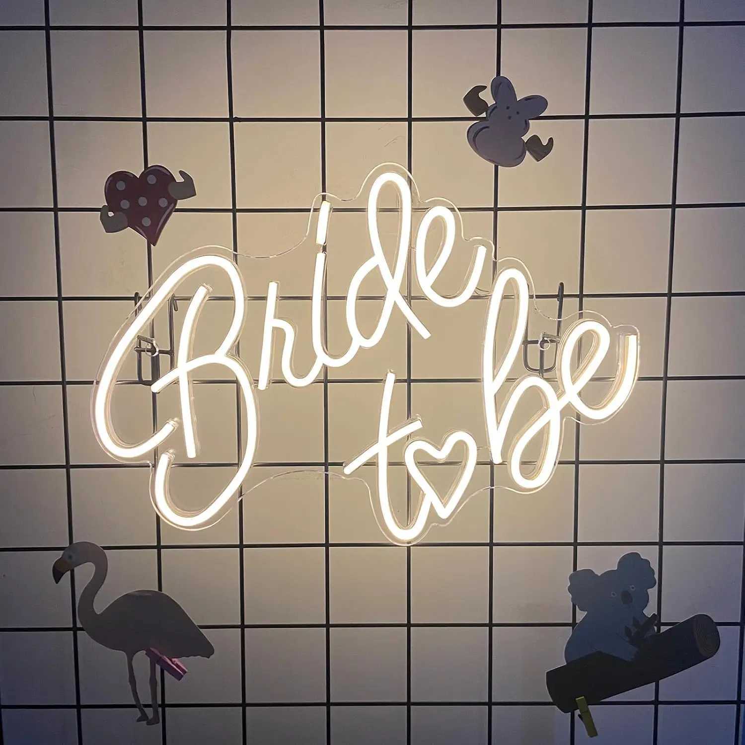 Wedding Theme Led Neon Sign Letter Icon Used For Bedroom Home Marriage Proposal Party Memorial Day Wedding Wall Decor H251201