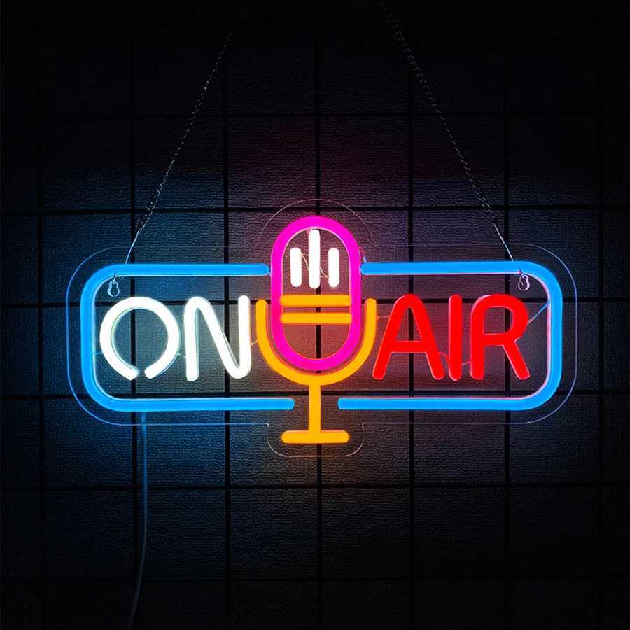On Air Series Neon Signs Powered By Usb Handheld Icon Are Used For Decor Of Game Rooms Broadcasting Rooms And Music Studios H251201