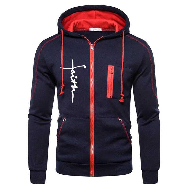 Outdoors Daily Mens Clothing Casual High Quality Autumn Winter Hoodie Jogging Sports Single Piece Zipper Jacket and Sport Pants W251202