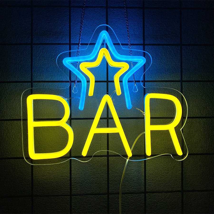 Bar Series Neon Signs Letters And Bottle Icons Are Used For Wall Decor Bars Clubs Theme Parties And Man Cave Art Wall Lamps H251201