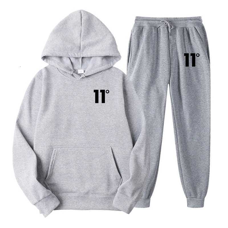 Autumn Men Digital Printing Tracksuit 2 Pieces Sets Hooded Sweatshirt Drawstring Pants Male Hoodies Running Sportswear Men W251202