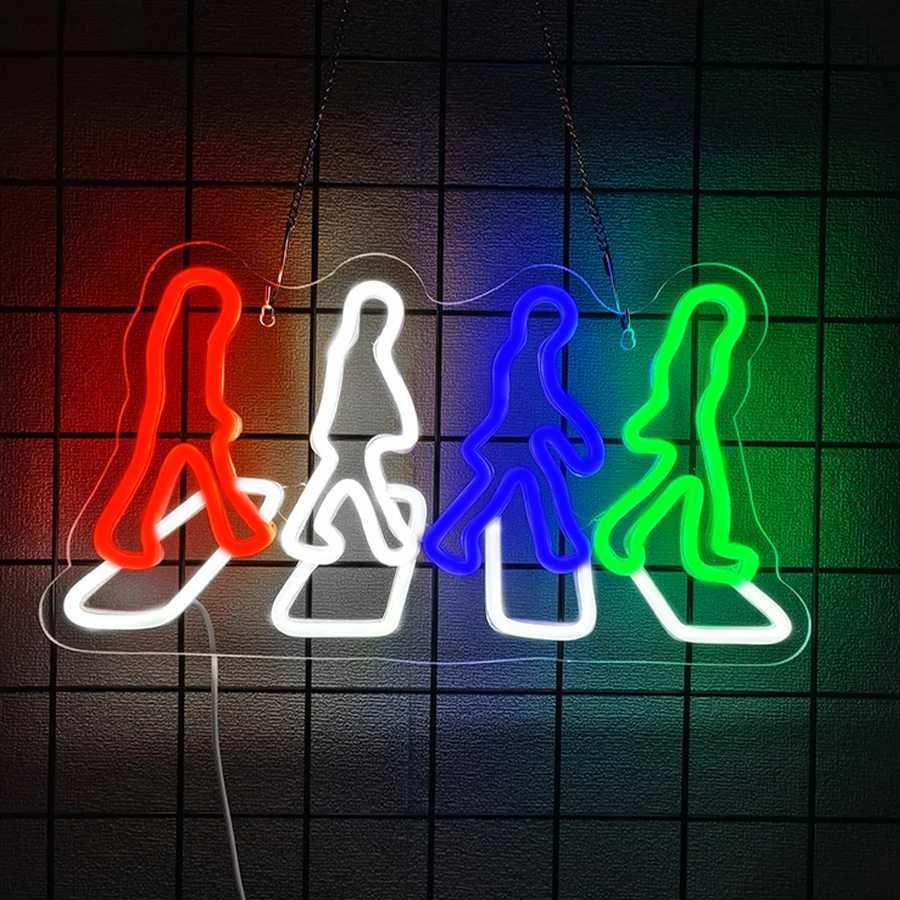 Neon Signs With Music Theme Icons Of Musical Instruments And Earphones Used For Decor Of Rooms Clubs Bars And Music Studios H251201